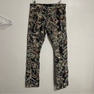 Focus Forest Camo Denim Jeans Size 36